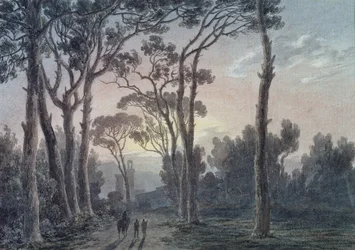 Florence depuis un bois près des Cascine